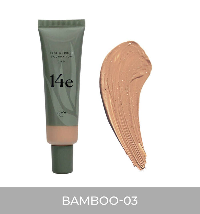 Aloe Nourish Foundation - Bamboo 03 - Zoja Beauty - 14e Cosmetics