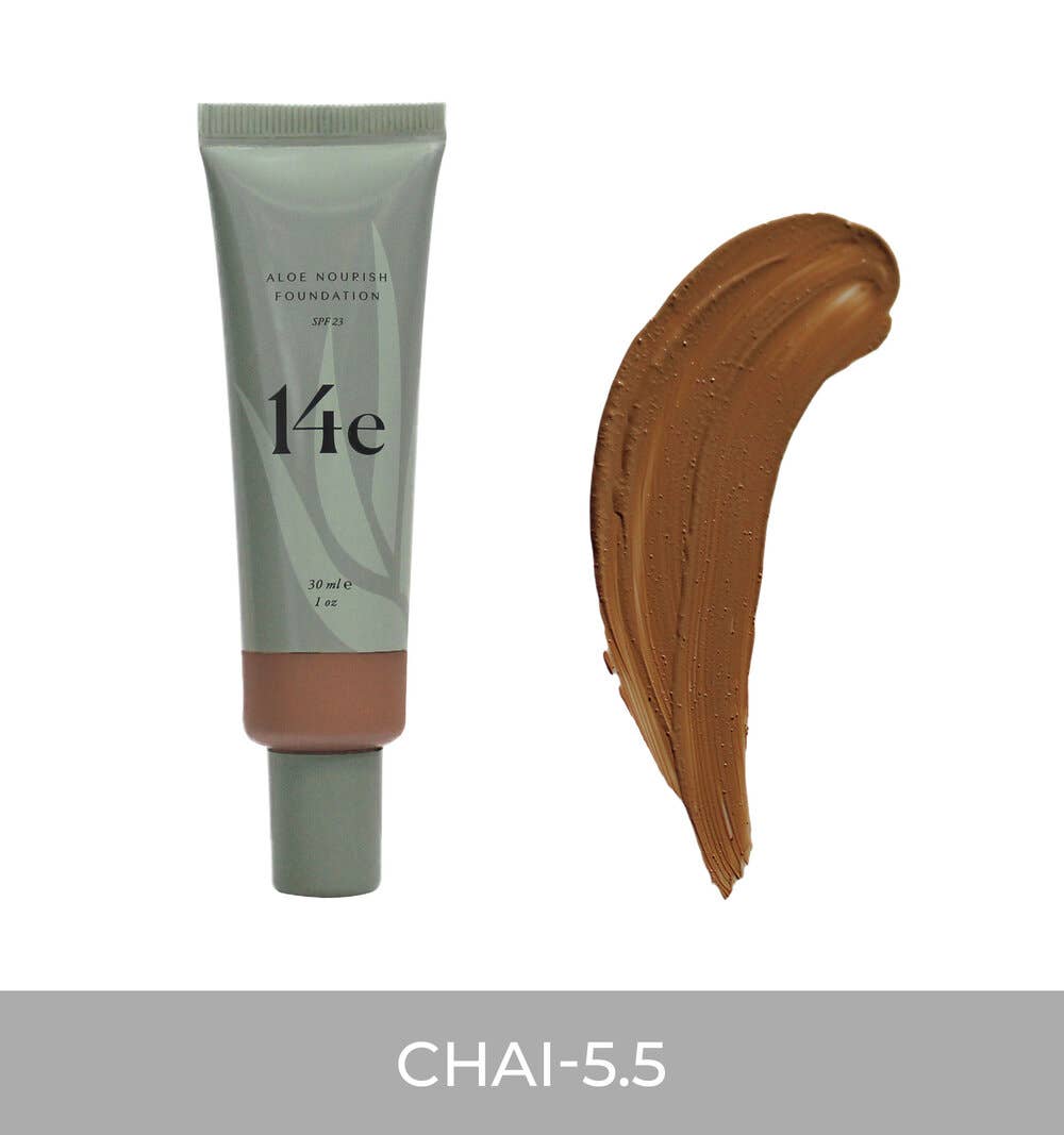 Aloe Nourish Foundation - Chai 5.5 - Zoja Beauty - 14e Cosmetics
