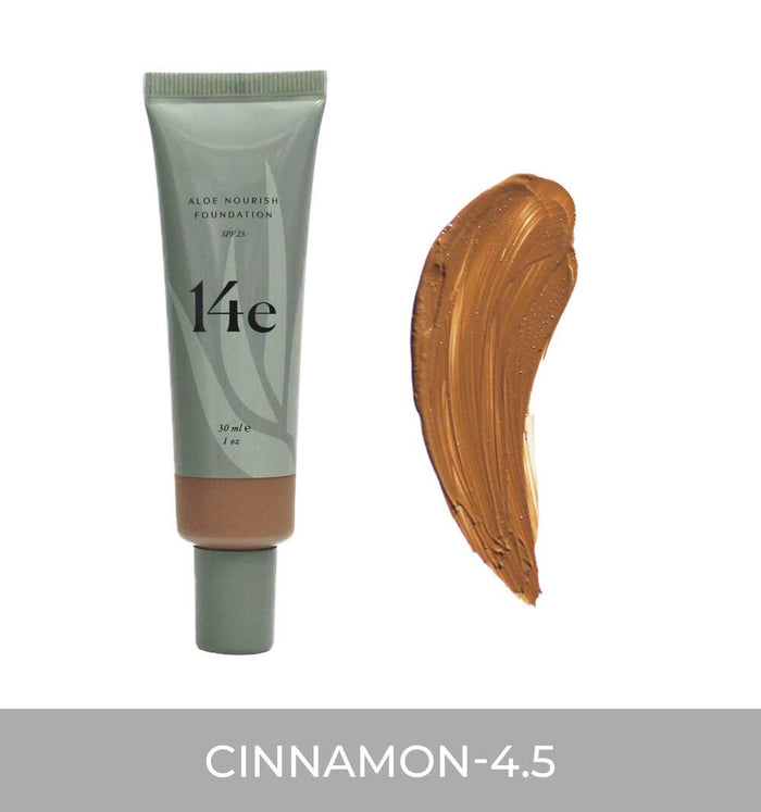 Aloe Nourish Foundation - Cinnamon 4.5 - Zoja Beauty - 14e Cosmetics