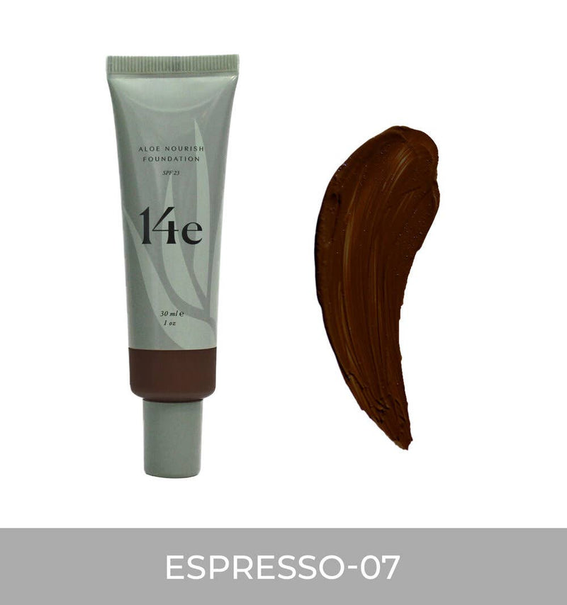 Aloe Nourish Foundation - Espresso 07 - Zoja Beauty - 14e Cosmetics