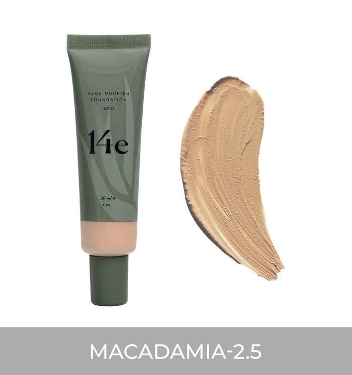 Aloe Nourish Foundation - Macadamia 2.5 - Zoja Beauty - 14e Cosmetics