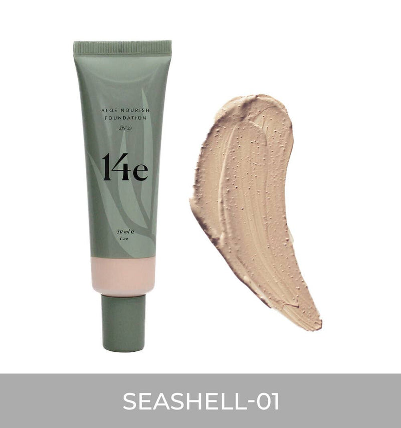Aloe Nourish Foundation - Seashell 01 - Zoja Beauty - 14e Cosmetics