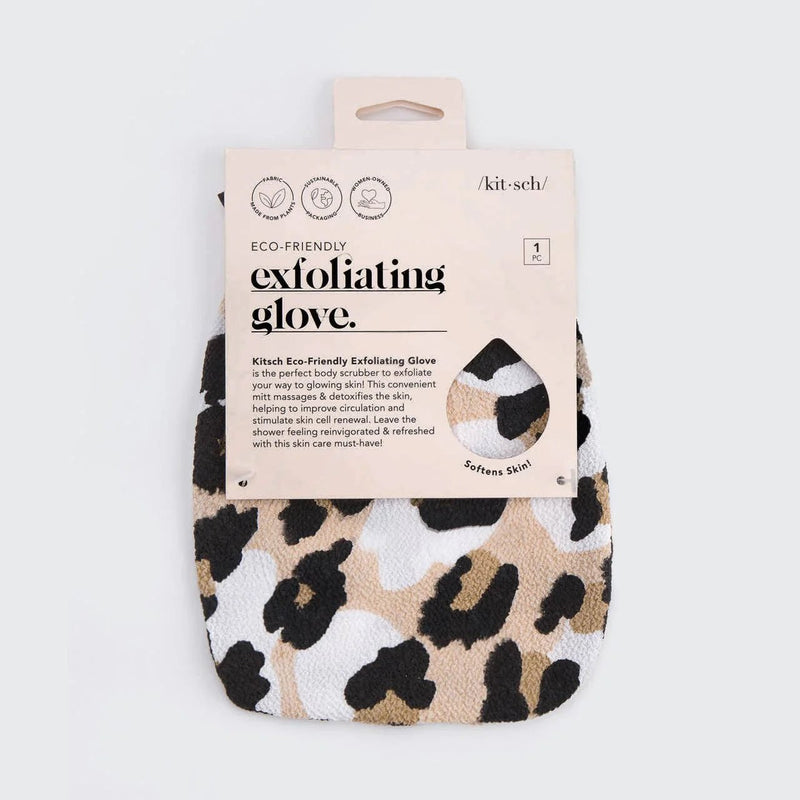 Eco - Friendly Exfoliating Glove - Leopard - Zoja Beauty - KITSCH