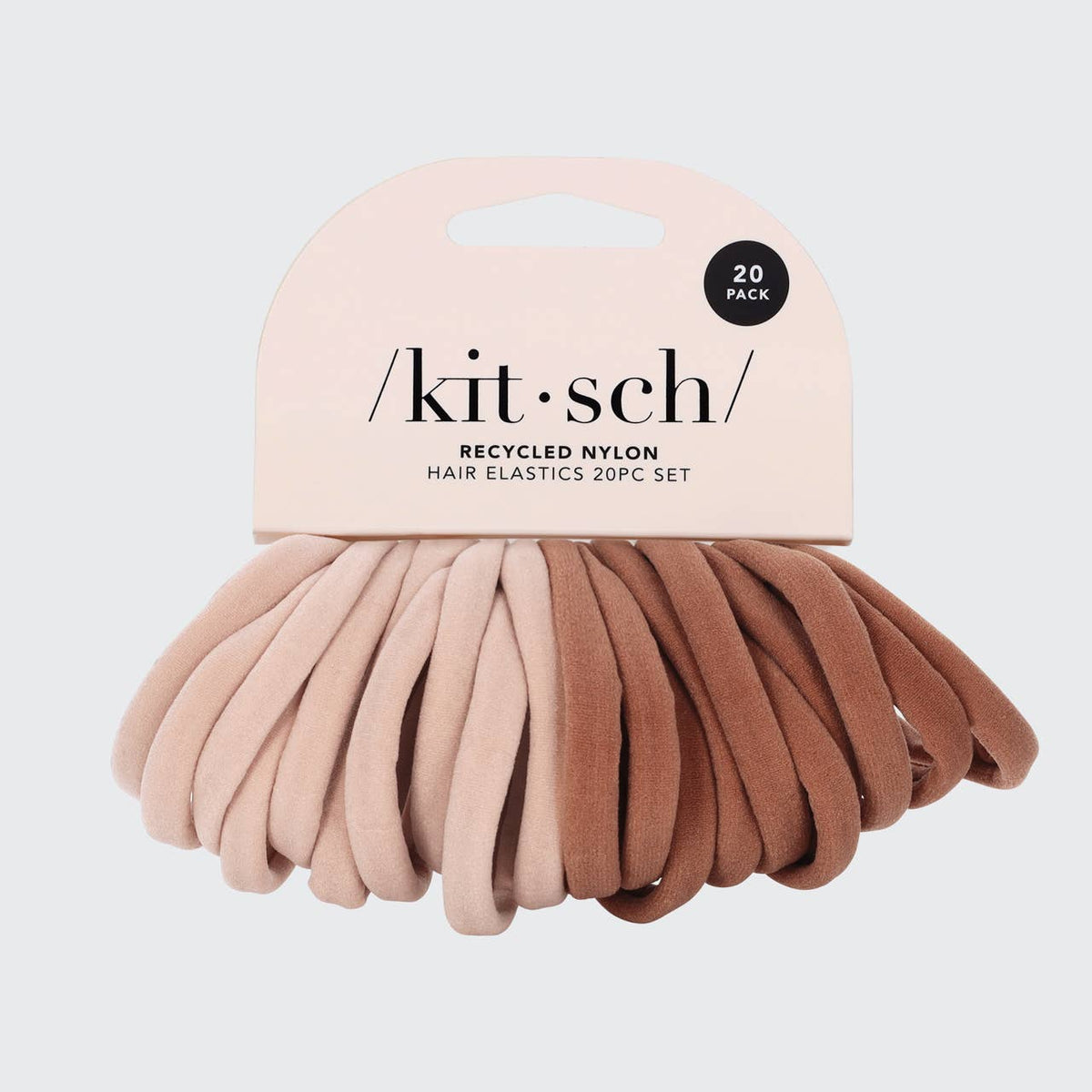 Eco - Friendly Nylon Elastics 20pc set - Blush - Zoja Beauty - KITSCH