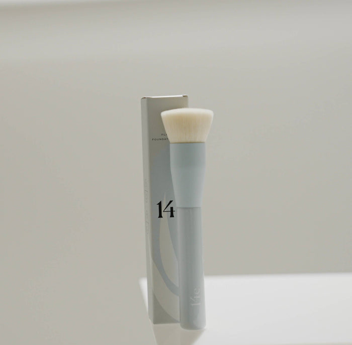Flat Top Foundation Brush - Zoja Beauty - 14e Cosmetics