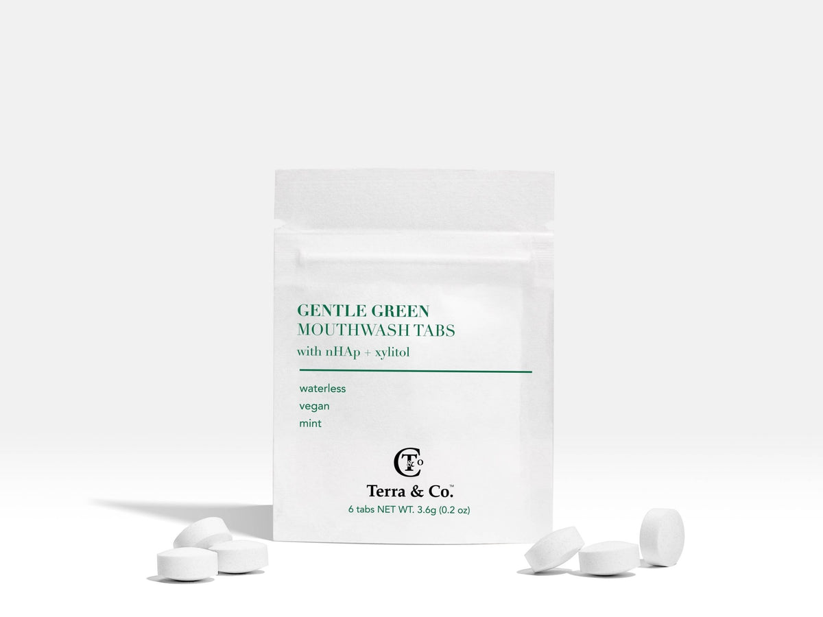 Gentle Green Mouthwash Tablets - Zoja Beauty - Terra & Co.