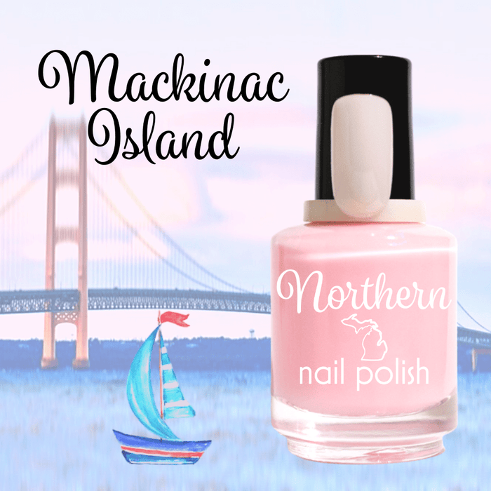 Mackinac Island: Nail Polish Sheer Pink Toxin Free Vegan Eco - Zoja Beauty - Northern Nail Polish