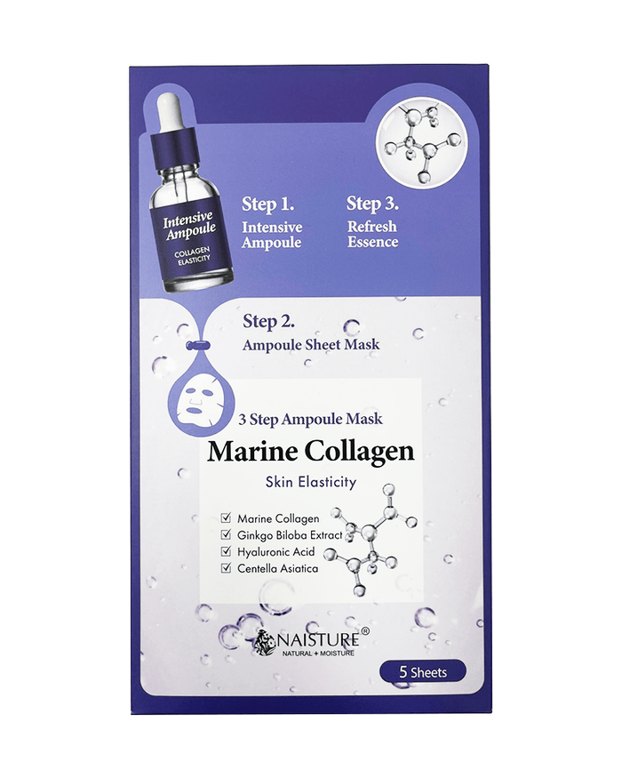 Marine Collagen 3 Step Ampoule Mask - Zoja Beauty - Naisture