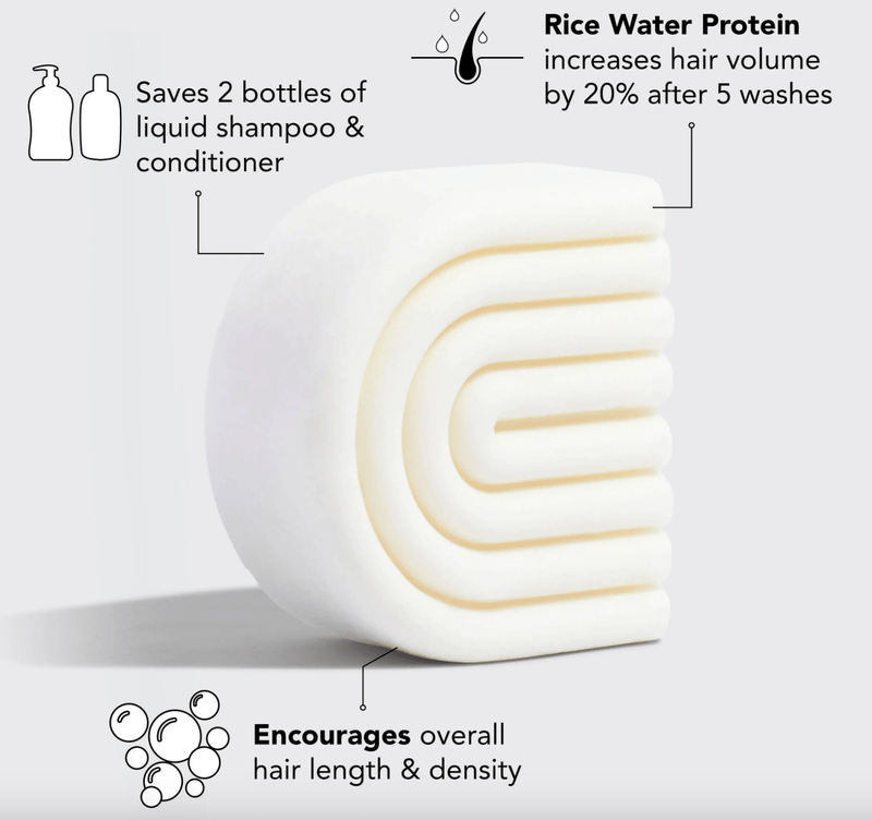 Rice Water Protein Conditioner Bar for Hair Growth - Zoja Beauty - KITSCH
