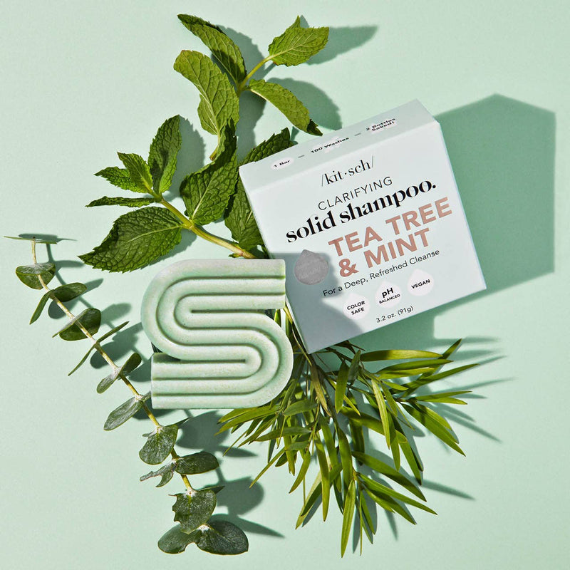 Tea Tree + Mint Clarifying Shampoo Bar - Zoja Beauty - KITSCH